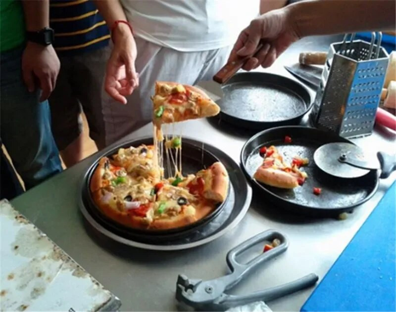 Picos keptuvės dėklo spaustukas Aliuminis su kabliu molio puodo segtukas Virtuvės įrankiai Tortų pyrago indų skardų padėklai, pilers Apsaugos nuo nuplikimo karšto izoliacinio spaustuko