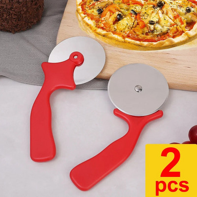 Picos pjaustytuvas Plieninis kočiojamas peilis tešlos tešlos pjaustytuvas ratukas voleliu plutos kepimo įrankiai Rankinis makaronų vyniotinis Aštrūs nesurūdiję peiliai