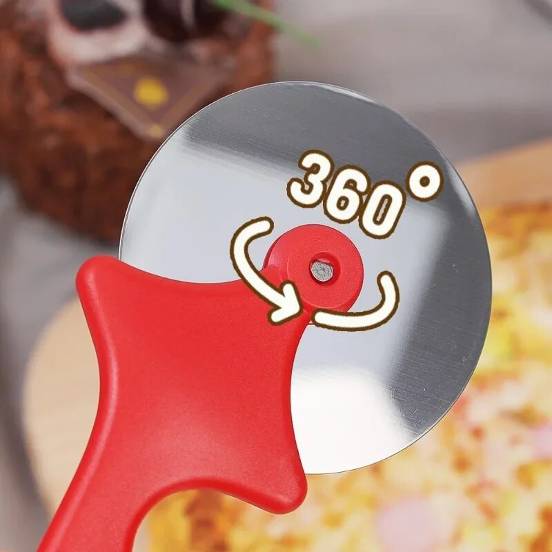 Picos pjaustytuvas Plieninis kočiojamas peilis tešlos tešlos pjaustytuvas ratukas voleliu plutos kepimo įrankiai Rankinis makaronų vyniotinis Aštrūs nesurūdiję peiliai