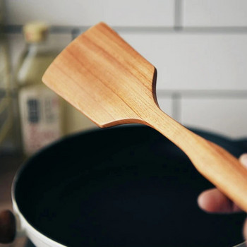 1 τεμ. ξύλινο τορναδόρο κουζίνας Ρύζι κουπί Σούπα Κουτάλα με μακριά λαβή Wood Turner Κουτάλι Κουτάλι ρυζιού Σετ αντικολλητικών σκευών μαγειρικής
