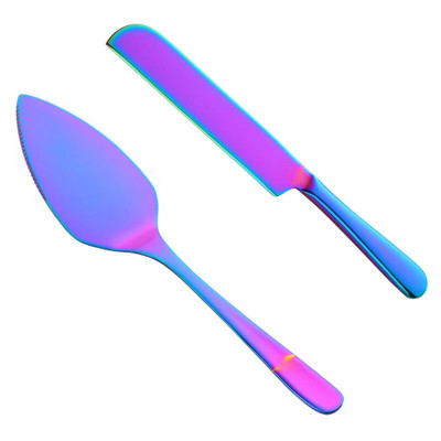 2 vnt./rinkinys 304 nerūdijančio plieno tortų pjaustytuvas kepimo įrankiai sūrio picos pyrago pyrago mentele Aukštos kokybės aukso serverio duonos peilis