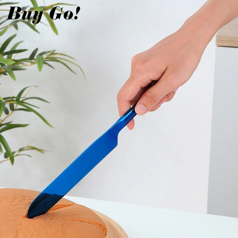 2 vnt./rinkinys 304 nerūdijančio plieno tortų pjaustytuvas kepimo įrankiai sūrio picos pyrago pyrago mentele Aukštos kokybės aukso serverio duonos peilis