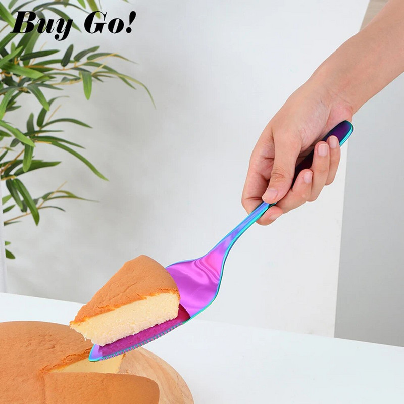 2 vnt./rinkinys 304 nerūdijančio plieno tortų pjaustytuvas kepimo įrankiai sūrio picos pyrago pyrago mentele Aukštos kokybės aukso serverio duonos peilis