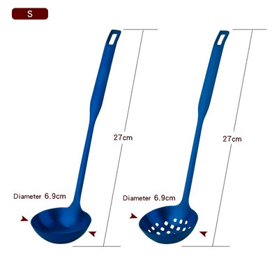 2 db/Szett rozsdamentes acél főzőeszköz készlet matt lengyel hosszú nyelű leveses merőkanál szűrőszűrő szűrőedény Konyhai edények étkészlet