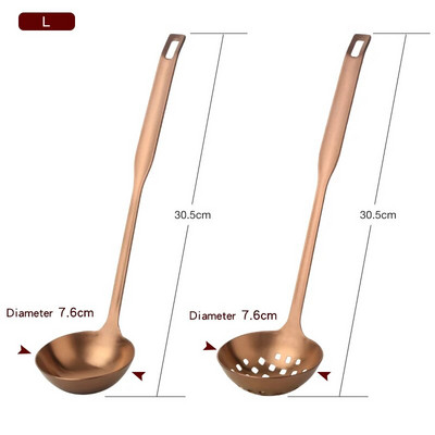 2 db/Szett rozsdamentes acél főzőeszköz készlet matt lengyel hosszú nyelű leveses merőkanál szűrőszűrő szűrőedény Konyhai edények étkészlet