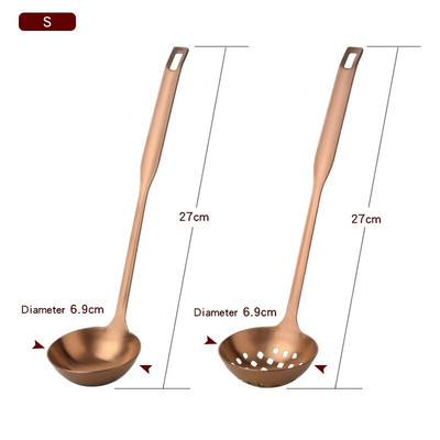 2 db/Szett rozsdamentes acél főzőeszköz készlet matt lengyel hosszú nyelű leveses merőkanál szűrőszűrő szűrőedény Konyhai edények étkészlet