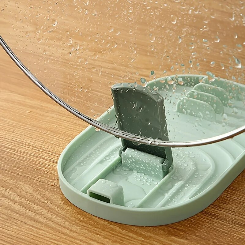 1 vnt., sulankstomas virtuvės kanalizacijos paprastas, praktiškas puodo dangčio laikiklis