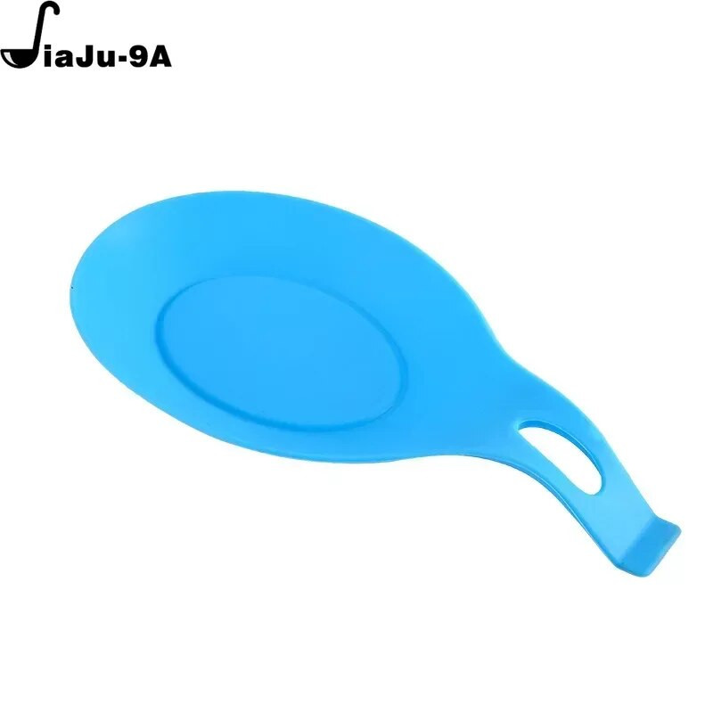 Suport lingura din silicon Tampă de odihnă Ustensile de bucătărie Spatulă Bătător de ouă Rezistent la căldură Preșă de loc Tavă Covorașe de izolare Ustensile de bucătărie
