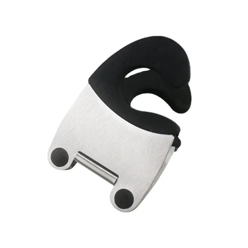 Edény oldalsó kapcsok Csúszásgátló kanáltartó klip Kényelmes konyhai eszközök Gumi serpenyőbetétek Konyhai szerszám