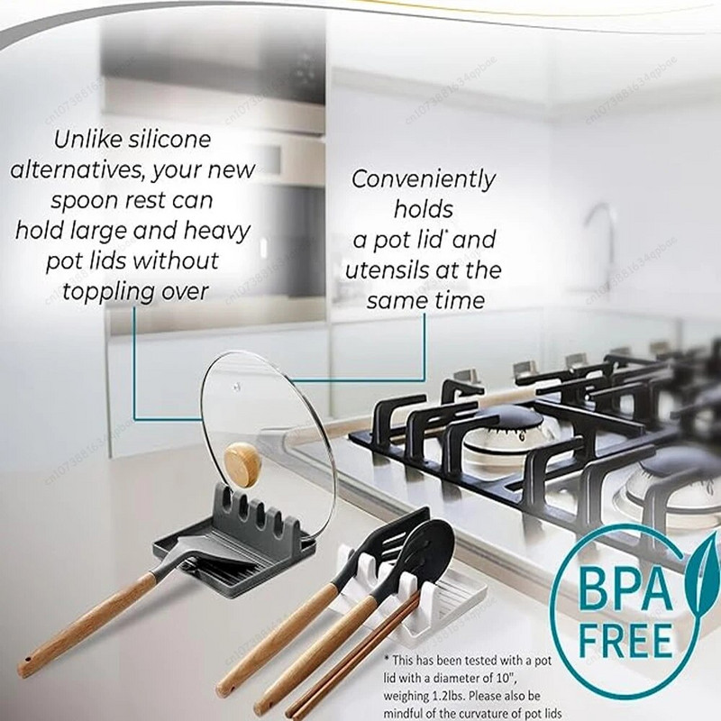 Virtuviniai šaukštų laikikliai puodo dangtis stovas puodo dangtis virimo įrankis stalo reikmenų laikymo stovas Šaukštas lazdelės laikiklis mentelė nutekėjimo stovo įtaisas
