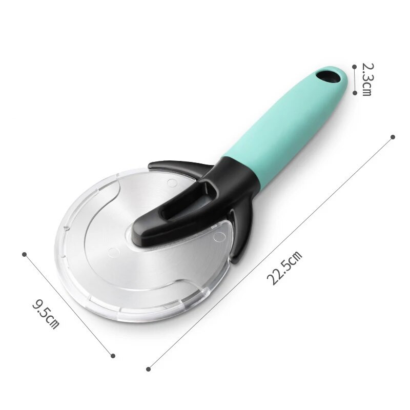 Veliki rezač za pizzu od nehrđajućeg čelika, kotačić za rezanje kruha i peciva od tijesta za pecivo, pizzu, 3,74 inča