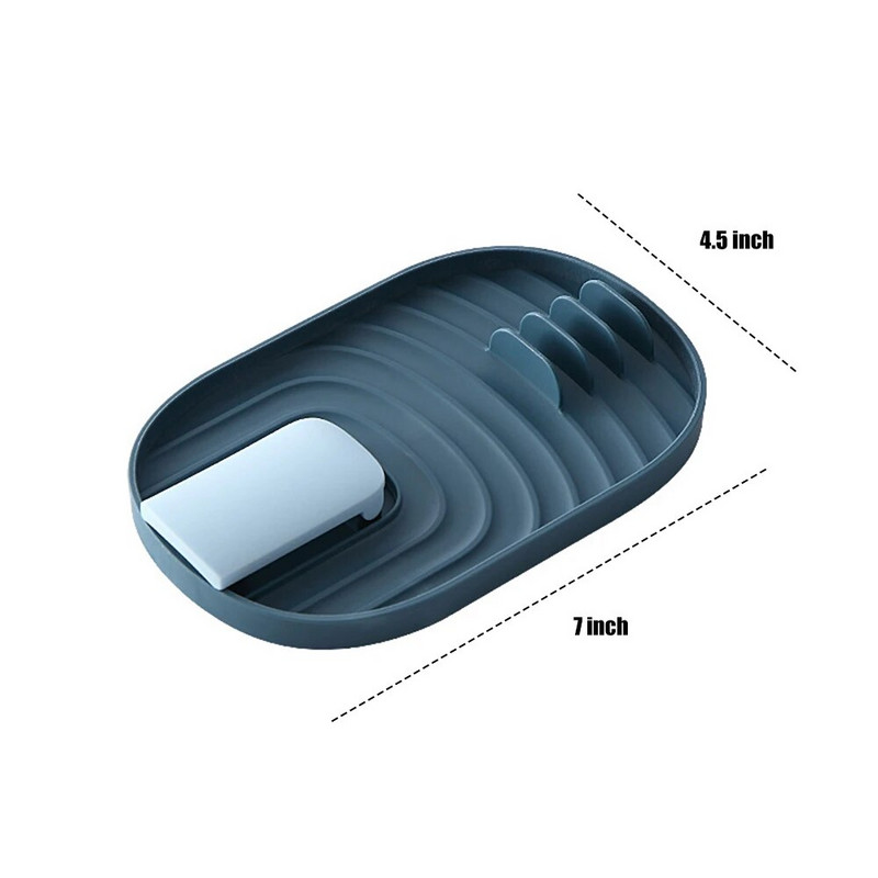1 vnt. Žalias/rožinis/Bule/rožinis silikoninis šiaurietiško stiliaus puodo dangtis, kastuvas laikymo stovas, praktiška daugiafunkcinė virtuvės reikmenys, neslysta