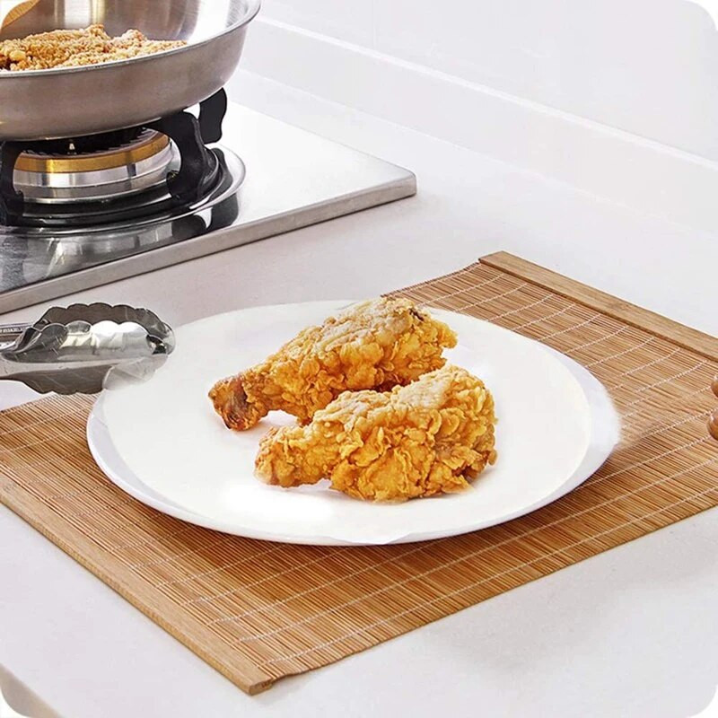 Új 100 darab szilikon olajos papír sütőpároló papír 11 hüvelykes ónfólia kerek olaj és vízálló grillsütő torta