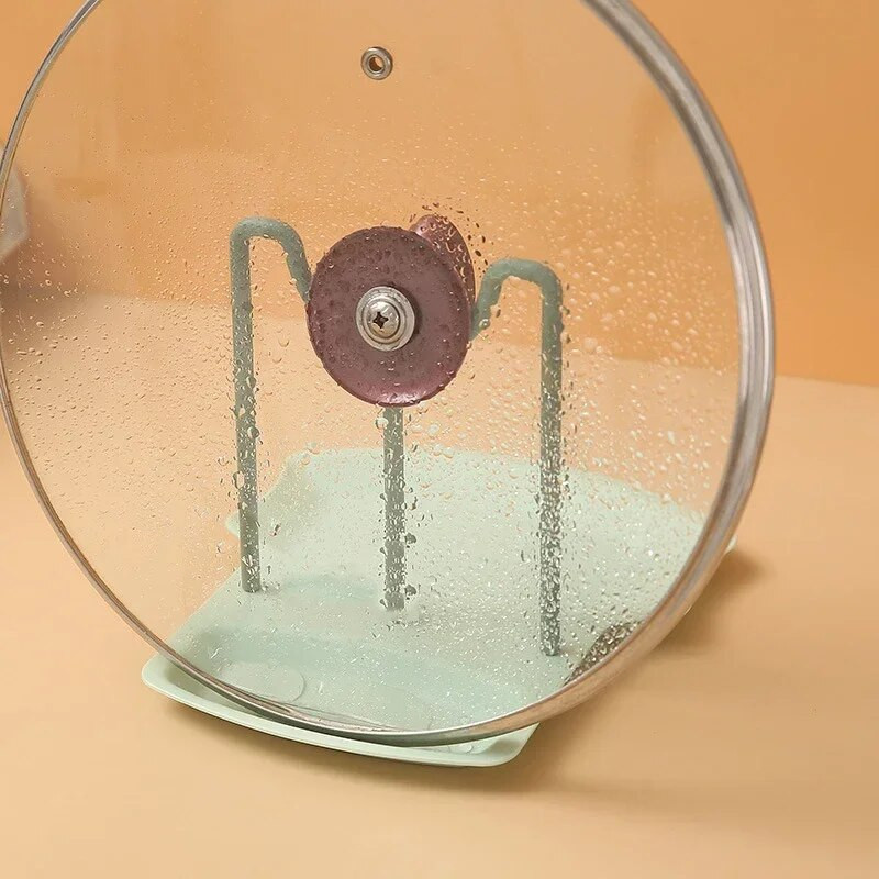 Plastikinio puodo dangčio stovo šaukšto laikiklis virtuvės organizatorius šakutė Mentele stovo šaukšto laikiklis Daugiafunkcinė virtuvės laikymo lentyna