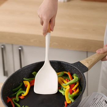 Ποιοτικό σετ σκευών σιλικόνης Μη κολλώδες εργαλείο μαγειρέματος Σπάτουλα σιλικόνης Κουτάλια αξεσουάρ κουζίνας Ανθεκτικό στη θερμότητα Σετ κουζίνας