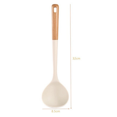 Set de ustensile din silicon de calitate Instrument de gătit non-lipicios Spatulă din silicon Linguriță de supă Accesorii de bucătărie Set de bucătărie rezistent la căldură