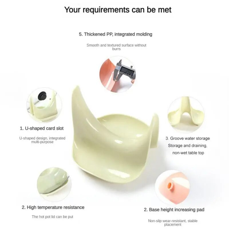 Groove vandens laikymo dangčio lentyna Buitinė virtuvės stovo paaukštinimo padėklas sėdimoji lentyna sutirštinta medžiaga Puodo dangtis laikymo lentyna vientisas