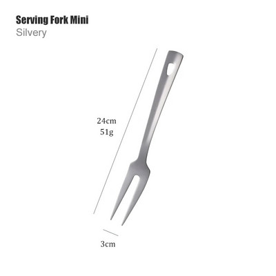 1 vnt nerūdijančio plieno nepridegantis rožinio aukso virtuvės reikmenys, ilgas sriubos šaukštas, virimo įrankiai, metaliniai poliruoti mini šakutės su plyšiais suktuvu