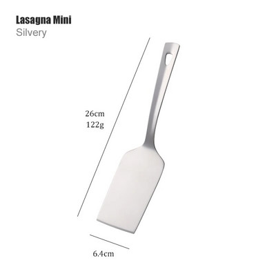 1 vnt nerūdijančio plieno nepridegantis rožinio aukso virtuvės reikmenys, ilgas sriubos šaukštas, virimo įrankiai, metaliniai poliruoti mini šakutės su plyšiais suktuvu