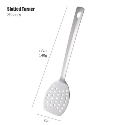 1 vnt nerūdijančio plieno nepridegantis rožinio aukso virtuvės reikmenys, ilgas sriubos šaukštas, virimo įrankiai, metaliniai poliruoti mini šakutės su plyšiais suktuvu