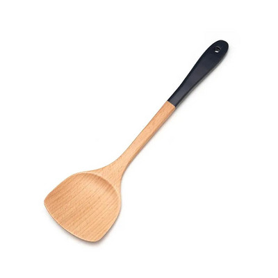 Turner Cjedilo za rižu od prirodnog drveta Posuđe za kuhanje Kuhinjski alat Cjedilo za kuhanje Žlica Lopatica za juhu Žlica za rižu Lopatica