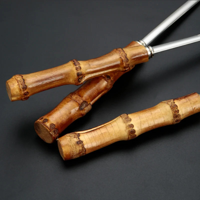 Nerūdijančio plieno virtuvės maisto ruošimo įrankių rinkinys Bambuko rankenos sriubos šaukštas kiaurasamtis milteliai žvejybai virtuvės reikmenys virtuvės reikmenys