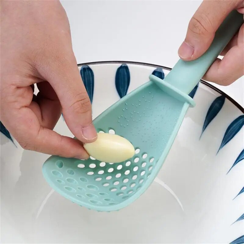 Virtuvinis šaukštas Daugiafunkcis kanalizacija Virtuvės šlifavimo šaukštas Naudinga bulvių pasta Virtuvei gaminimo įtaisai Valgio šaukštas Virtuvė