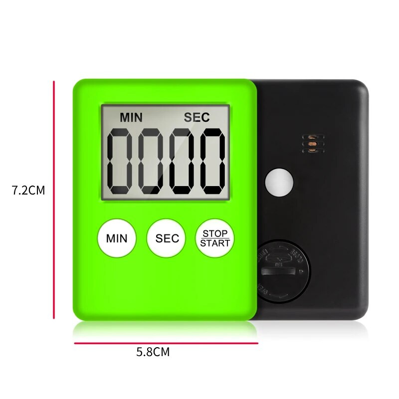 Virtuvės laikmatis LED skaitmeninis ekranas laiko kodo matuoklis laikmatis smulkus magnetinis laikrodis laikrodis naudojamas kepimui ir maisto gaminimui sporto žaidimai