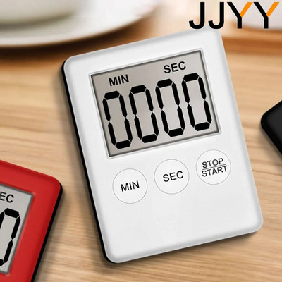 JJYY Super Mini LCD Digitalni Zaslon Kuhinjski Timer Četvrtasti Kuhinjski Odbrojavanje Alarm Magnet Sat Štoperica za spavanje Sat Timer