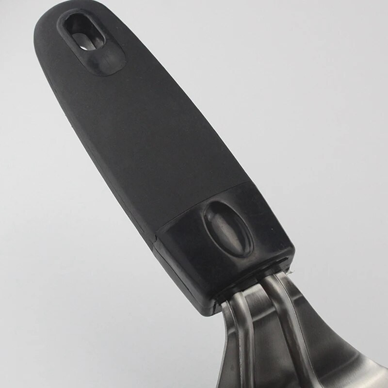 Apvalios geležtės nerūdijančio plieno picos kastuvas virtuvės pyragas perkėlimas kepimo semtuvas Kepimo įrankiai plastikinė rankena picos kastuvas