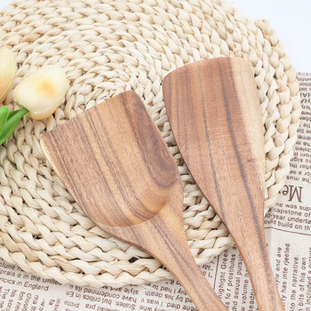 Μαγειρικά σκεύη από φυσικό ξύλο Επιτραπέζια σκεύη Κουτάλα Κουτάλα Turner Long Rice Traider Σούπα Skimmer Κουτάλια μαγειρικής Scoop Κουζινικά σκεύη Εργαλεία