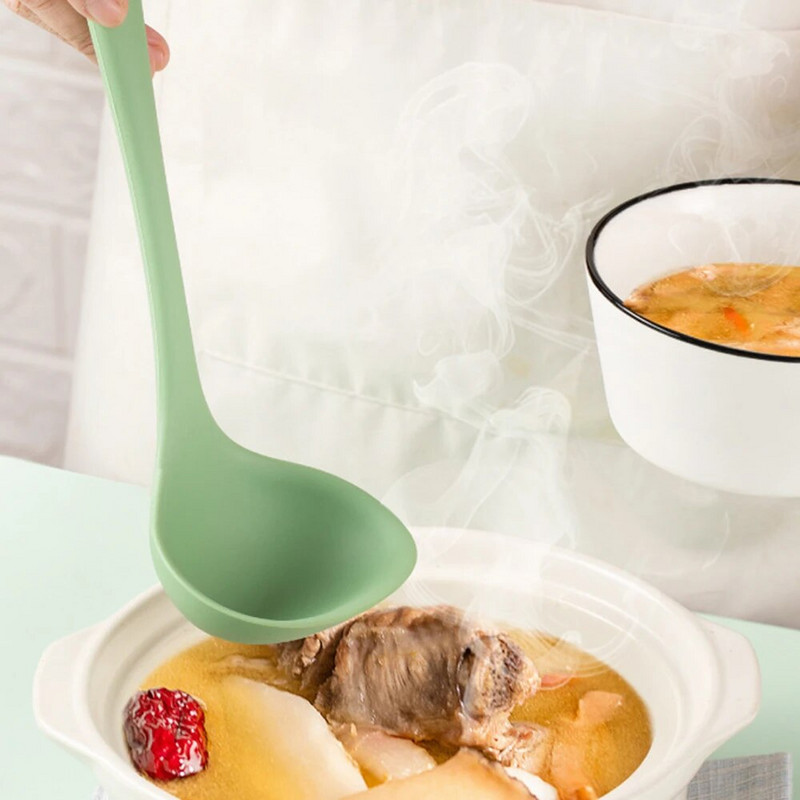 Szilikon főzőedény szett tapadásmentes spatula lapát leves kanál nyelű főzőeszköz készlet BPA mentes konyhai szerszám tartozékok