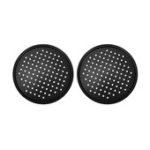 2 pakuotės 11 colių asmeninės perforuotos picos keptuvės iš anglinio plieno su nepridegančia danga, lengvai valoma picos kepimo skarda