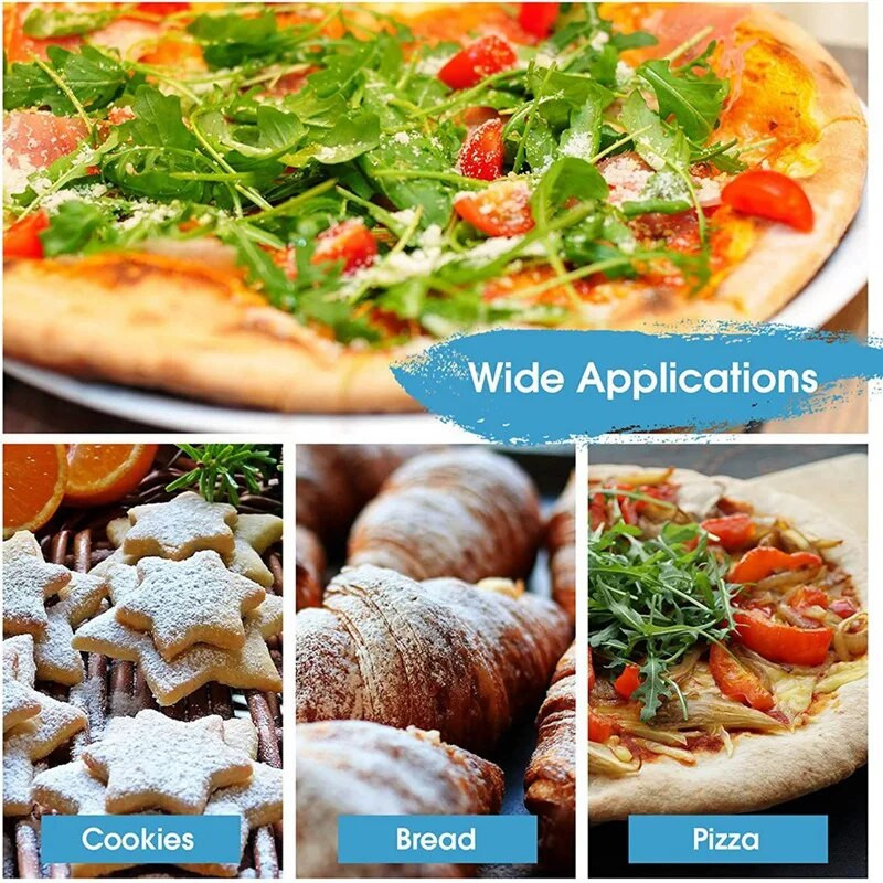 Aliuminio perforuota picos žievelė metalinė apvali picos mentelė, neslysta medinė rankena picos mentelė