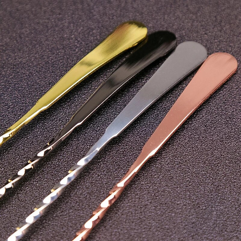 Nerūdijančio plieno kokteilių baro šaukštas Hoffman gėrimų maišytuvo juostelė maišymo maišymo šaukšto maišyklė