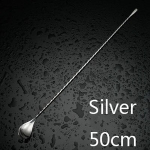 Μπάρα κοκτέιλ από ανοξείδωτο ατσάλι 40 εκατοστών Κουτάλι Ιαπωνικού στιλ Καλύτερη μπάρα μπάρμαν με ουρά σουρωτήρι Ασημένιο Χάλκινο Χρυσό Barware