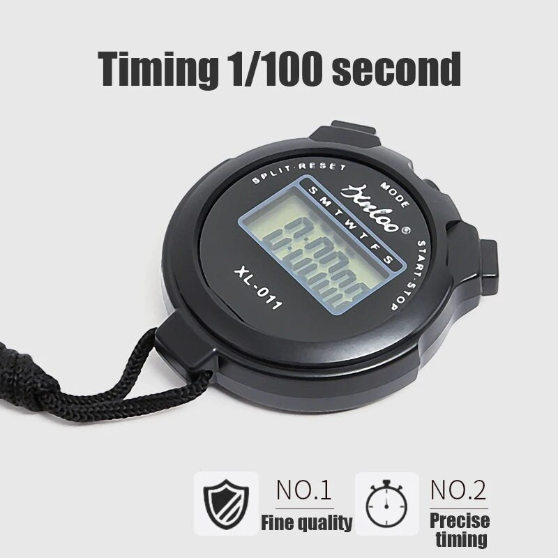 Hordozható kézi sport stopperóra digitális kijelzős fitnesz időzítő számláló 4 színben sport stopper kronográfhoz