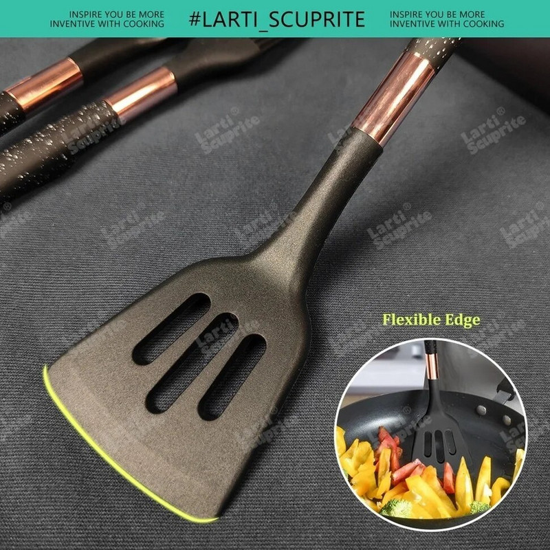 1 pakk Köögi silikoonist keedunõud Kuumuskindlad tööriistad Kööginõud Tarvikud Spaatli keeraja Supilusikas Pastakurn