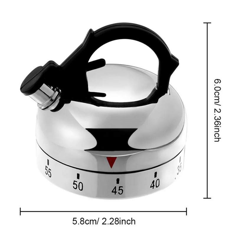 60 minučių virtuvės laikmatis Žadintuvas Mechaninis arbatinukas Laikmatis Įrankis Virimas Kepimas Pagalbiniai virtuvės įrankiai Laikmatis Virtuvės reikmenys