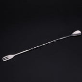 Μπάρα κοκτέιλ από ανοξείδωτο ατσάλι 26cm Μπάρα με κουτάλι Δίσκος ουράς μίξερ ποτών Ανακατεύοντας Barware