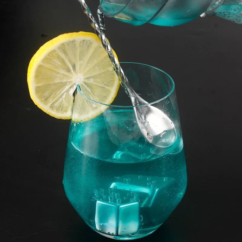 Μπάρα κοκτέιλ από ανοξείδωτο ατσάλι 26cm Μπάρα με κουτάλι Δίσκος ουράς μίξερ ποτών Ανακατεύοντας Barware