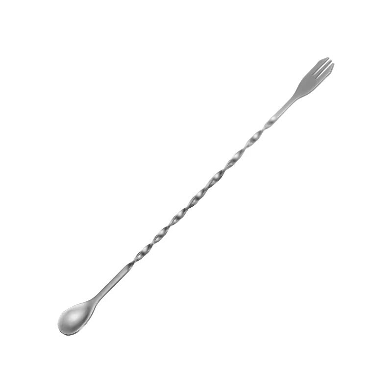 Μπάρα κοκτέιλ από ανοξείδωτο ατσάλι 26cm Μπάρα με κουτάλι Δίσκος ουράς μίξερ ποτών Ανακατεύοντας Barware