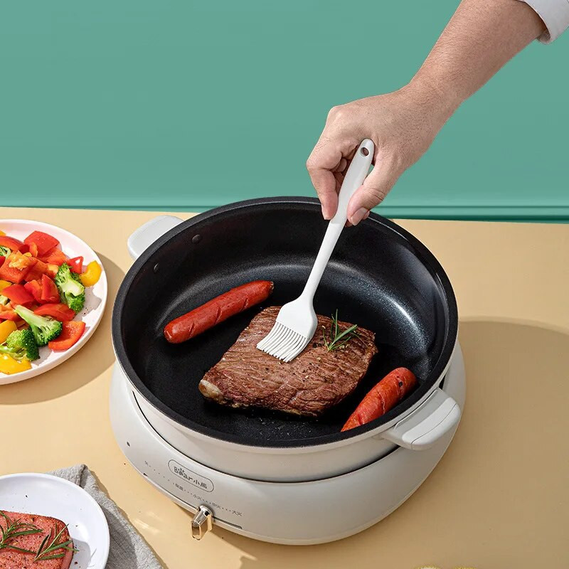 Maisto klasės kiaušinių plaktuvas Mini maisto spaustukas silikoninis mini kepimo įrankių rinkinys 4 dalių Mini kepimo grandiklio aliejaus teptuko kepimo įrankių rinkinys