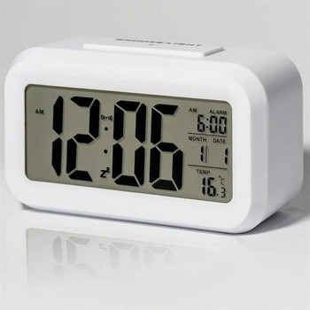 LED дигитален будилник Подсветка Snooze Data Time Calendar Настолен многофункционален електронен настолен часовник с подсветка
