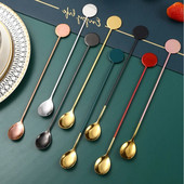 21 cm nerūdijančio plieno maišymo juostos šaukštas maišymo uncijos kokteilių gėrimų maišyklės ilgos rankenos kavos ledo šaukštas barmeno baro priedai