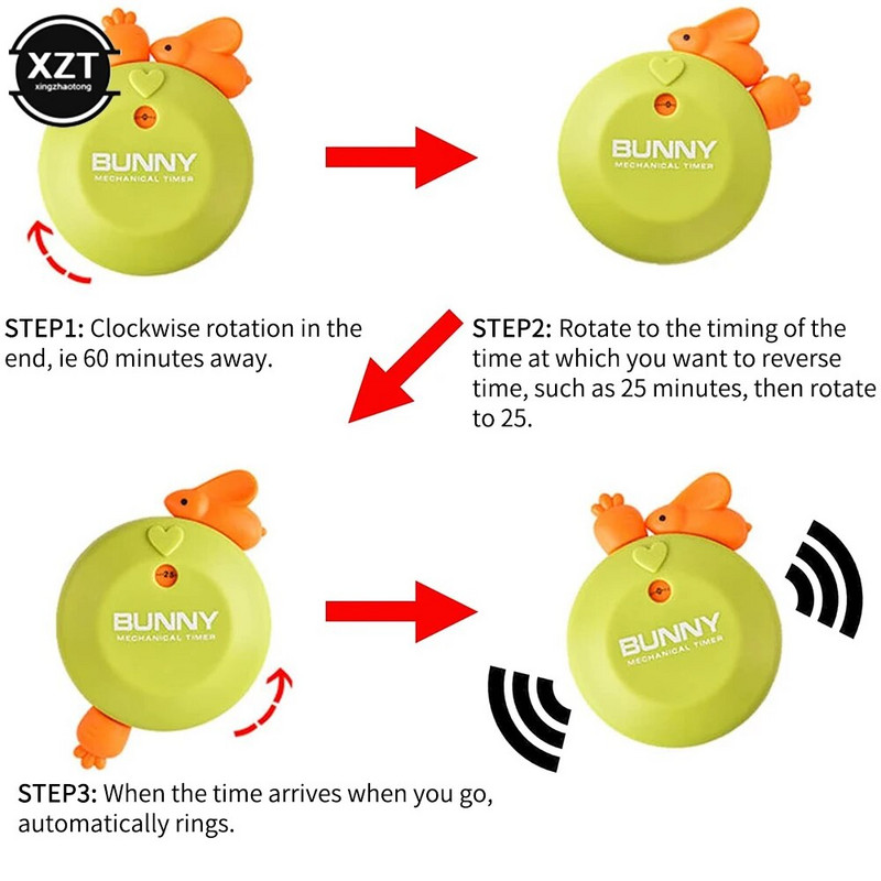 Cronometru drăguț cu animale din desene animate Cronometru pentru modelare Bucătărie Cronometru mecanic Cadouri de vacanță Gătit Coacere Studiu Sport Decorare pentru casă