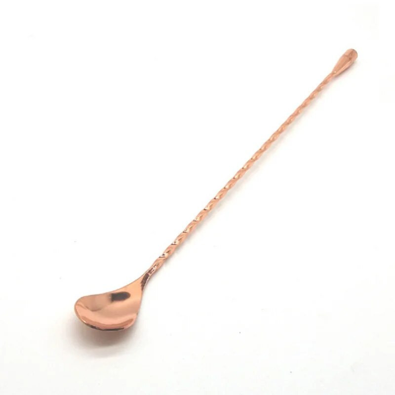 Kokteilių baro maišytuvas Susuktas maišymo šaukštas spiralinis gėrimų plaktuvas, barmeno maišymo kaušeliai ilga rankena Teadrop kaušeliai