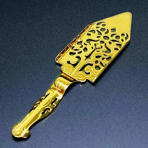 Naujas nerūdijančio plieno absento šaukštas kokteilių baro indai Karčiojo šaukštelio Absento stiklo puodelio gėrimų indų šaukšto kūrybinis filtras