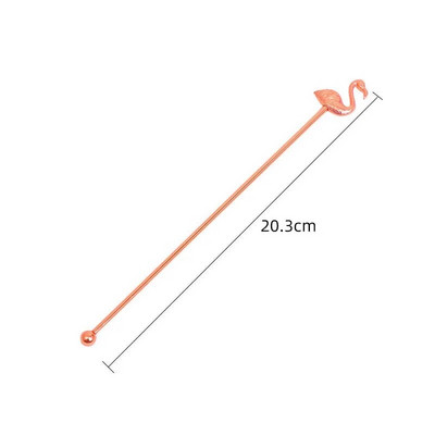 Vesele de masă Cocktail Baton de vin Bar de amestecare Flamingos Creativ Băț decorativ pentru băutură cu lapte Mâner lung Accesorii pentru barman