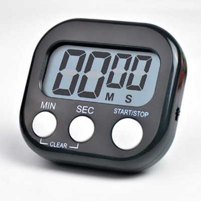 Naujas magnetinis LCD skaitmeninis virtuvės atgalinės atskaitos laikmačio signalas su baltu stovu Virtuvės laikmatis Praktiškas gaminimo laikmatis žadintuvas